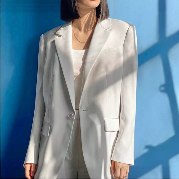 Babaton Agency blazer white L - Picture 1 of 2
